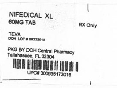 Nifedical XL 60MG.jpg Label Image for 60mg - Nifedical XL 60MG